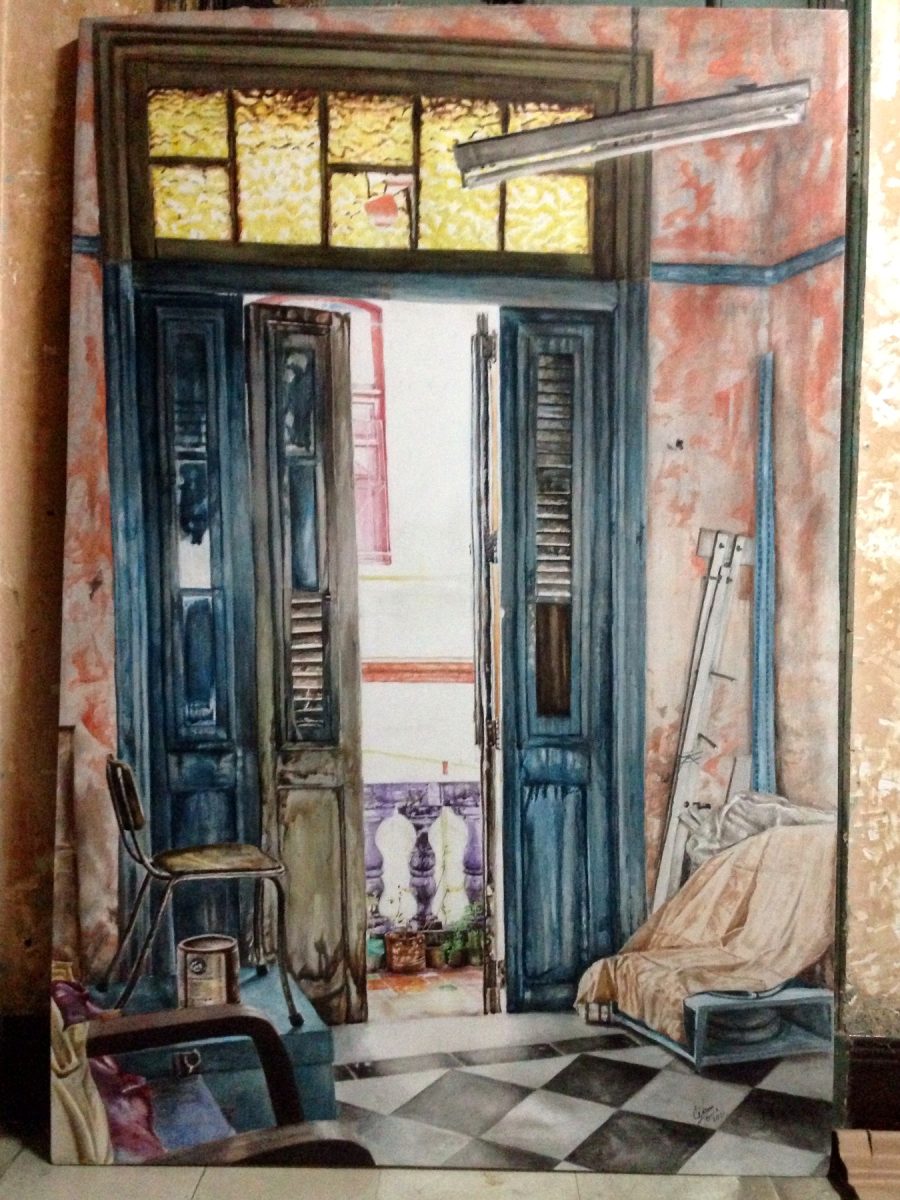 Puerta al balcón